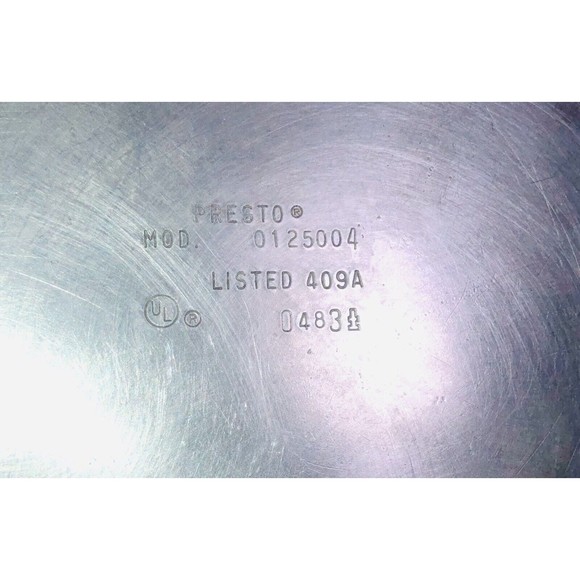 Vintage Presto Aluminum Pressure Cooker Model 0125004 6 Quarts w/jiggler - Picture 2 of 6